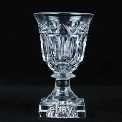 Kosta Sweden Crystal Wine Glasses Goblets Signed Square Base Vintage Stemware x9 Kosta Sweden Crystal Wine Glasses Goblets Signed Square Base Vintage Stemware x9