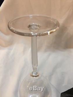LALIQUE 1921 Clear Frosted Crystal CLOS SAINTE-ODILE WINE GLASS VERY RARE
