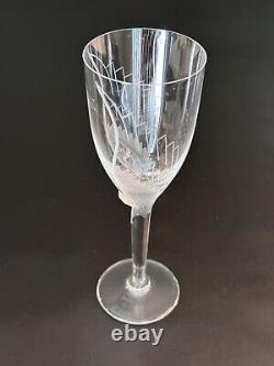 LALIQUE Crystal Angel Wing Champagne Glass