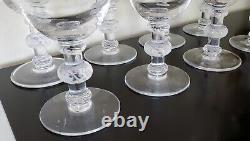 LALIQUE Fine Crystal 6 Oz. PORT WINE GLASSES, Saint Hubert, France