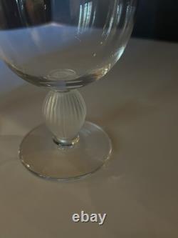 LALIQUE Langeais Wine Glass 5.25 Discontinued 2 Glasses