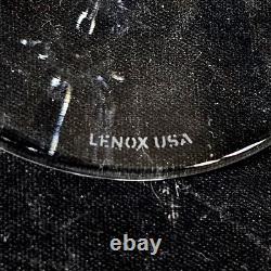 LENOX FIRELIGHT GOLD WINE GLASSES, Cut Lead Crystal, 7 7/8, 6 oz, USA, 4PCS