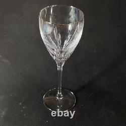 LENOX FIRELIGHT PLATINUM WINE GLASSES, Cut Lead Crystal, 7 7/8, 6 oz, USA, 4PC
