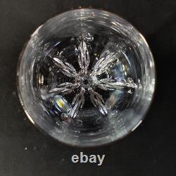 LENOX FIRELIGHT PLATINUM WINE GLASSES, Cut Lead Crystal, 7 7/8, 6 oz, USA, 4PC