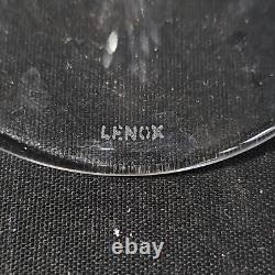 LENOX FIRELIGHT PLATINUM WINE GLASSES, Cut Lead Crystal, 7 7/8, 6 oz, USA, 4PCS