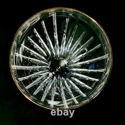 LENOX GRANDURE WINE GLASSES, 7 7/8, 6 oz, Cut Lead Crystal, 22K Trim, USA, 4PCS