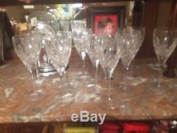 LOOK 12 waterford cardiffe wine lead crystal glasses. Never used
