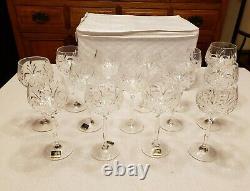 LOT 14 VTG Signed Noritake Wine Glasses Crystal Germany ROTHSCHILD Plus Holder