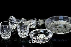 LOT Waterford Crystal Ashtray Coaster Wine Stopper Shot Glasses Lismore Colleen