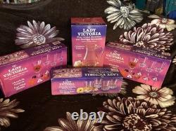 Lady Victoria Chantelle Crystal Set 8 Wine 4 Rocks Glasses & Pitcher France NIB Lady Victoria Chantelle Crystal Set 8 Wine 4 Rocks Glasses & Pitcher France NIB