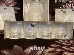 Lady Victoria Chantelle Crystal Set 8 Wine 4 Rocks Glasses & Pitcher France NIB Lady Victoria Chantelle Crystal Set 8 Wine 4 Rocks Glasses & Pitcher France NIB