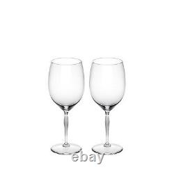 Lalique 100 Points Bordeaux Glass Pair Brand Nib #10332200 Red Wine Save$$ F/sh