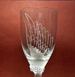 Lalique Angel Champagne Flute (Wine Glass) Signed & Pristine GIFT BOX