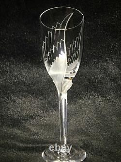 Lalique Angel Tall Stemmed Champagne /wine Glass. Quality Gift /investment