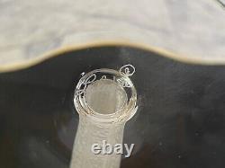 Lalique Crystal Louvre Pattern Set of 6 Wine Glasses 7 1/4 High with Boxes