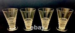 Lalique Four Bourgueil Glasses