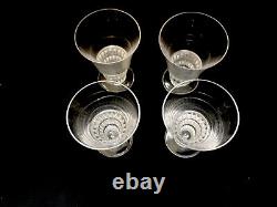 Lalique Four Bourgueil Glasses