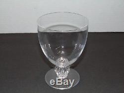 Lalique France ALGER Crystal Glass Stemware Wine/Water Goblets 4.75 Tall