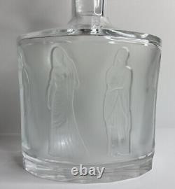 Lalique France Crystal Art Glass Femmes Wine Whiskey Decanter 32.12 Oz(READ DSC)