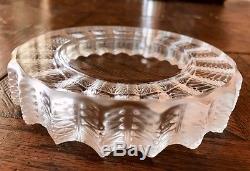 Lalique France Crystal Jamaica Ashtray or Wine Coaster MINT Signed & Authentic