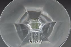 Lalique France Crystal Treves Chartreuse Green Rhine Wine Glass 7 1/2 FREE SHIP