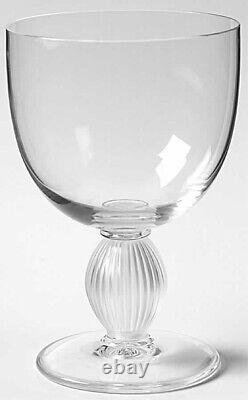Lalique France LANGEAIS Crystal Water Wine Glass 6 H PAIR (set Of 2)