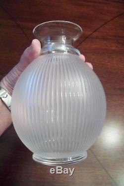 Lalique Langeais Frosted Ribbed Crystal Wine Decanter $1600 RETAIL Ooh là là