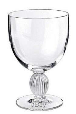 Lalique Langeais Wine or Water Crystal Glass Authentic France Signed 6 1/8