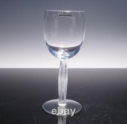 Lalique (Paris) DIAMANT (Diamond) Crystal Wine Glasses #15901 (2 Each) NIB