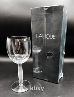 Lalique (Paris) DIAMANT (Diamond) Crystal Wine Glasses #15901 NIB/Sealed