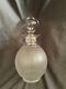 Lalique of FranceLANGEAIS Signed Frosted Ribbed Crystal Wine Decanter