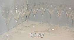 Lenox Crystal Long Stem Wine Glasses Discontinued Encore Pattern Set of 15