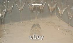 Lenox Crystal Long Stem Wine Glasses Discontinued Encore Pattern Set of 15