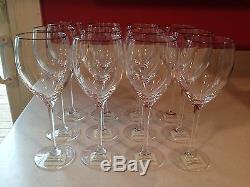 Lenox Timeless Platinum Crystal Wine Glasses, Set of 12