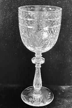Libbey Rock Sharpe Crystal Frontenac Water Wine Glasses Set of 8