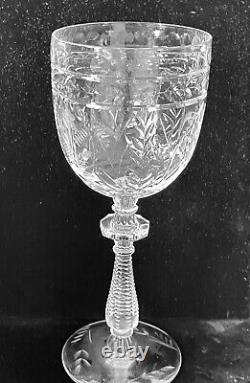 Libbey Rock Sharpe Crystal Frontenac Water Wine Glasses Set of 8