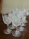 Libbey Strawberry Diamond Brilliant Cut Glass Set Of 8