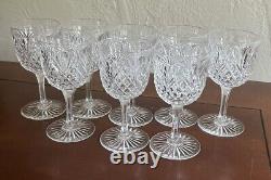 Libbey Strawberry Diamond Brilliant Cut Glass Set Of 8