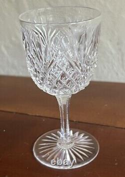 Libbey Strawberry Diamond Brilliant Cut Glass Set Of 8