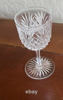 Libbey Strawberry Diamond Brilliant Cut Glass Set Of 8