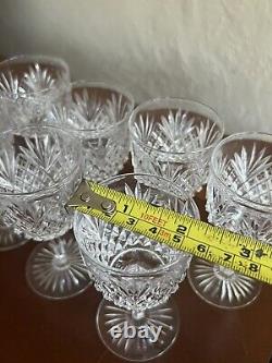 Libbey Strawberry Diamond Brilliant Cut Glass Set Of 8