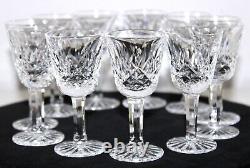 Lismore Waterford Crystal Cordial Glass SET 11 Port Wine or Whiskey Cordial