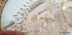 Little Plate 15cm in crystal Saint Louis Thistle gold in perfect condition