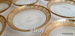 Little Plate 15cm in crystal Saint Louis Thistle gold in perfect condition