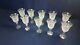 Lot 10 Vintage Bohemian 24% Crystal Wine Glass Queen Lace Hand Cut LN w Label