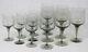 Lot 12 Orrefors, Crystal Wine Glasses Sweden Handmade Rhapsody Smoke Cocktail