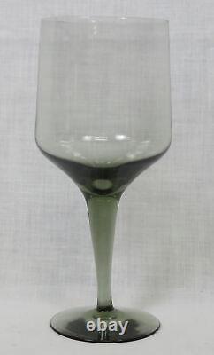 Lot 12 Orrefors, Crystal Wine Glasses Sweden Handmade Rhapsody Smoke Cocktail