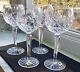 Lot 4 Waterford Crystal LISMORE Wine Hocks Goblets NNB Cabinet Glasses