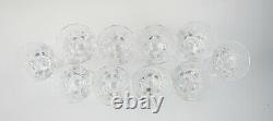 Lot of 10 Lenox Crystal CHARLOTTE Wine Glasses