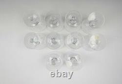 Lot of 10 Lenox Crystal CHARLOTTE Wine Glasses